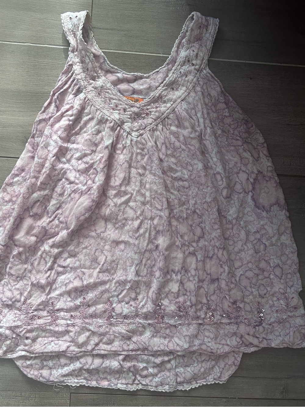 Lacy Pink Boho Tank Top